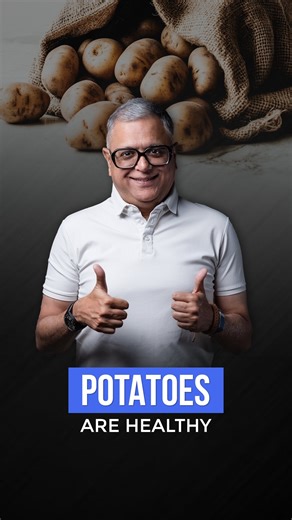 595K views · 29K reactions | Potatoes are NOT junk food. Bad cooking is. 凜 They are low in calories and high in satiety with 2g of complete protein per 100g. So why do people think potatoes are bad? Because we fry them, salt them, and call them “chips.” But boiled aloo with skin + ghee = actual magic. Do you think potatoes are good or bad? 樂 Drop a 凜 in the comments if you love aloo and tell me your fav way to eat them. | Prashant Desai | Facebook
