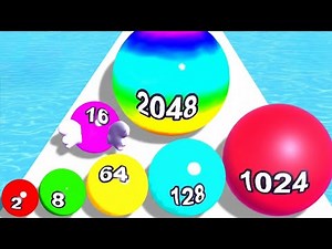 Balls Run 2048 – Color Ball Run | Level Up Balls & Numbers | Satisfying ASMR Gameplay (Android iOS)