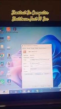 Shortcut Se Computer Shutdown Just 10 Sec | How Computer Shutdown 😔 #computer #shutdown #shorts