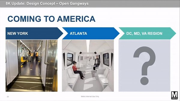 Metro to explore open gangways for new 8,000 series trains