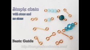 How to make simple chain with stone and no stone - Basic guide 526