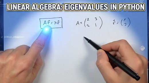 Understanding the 2×2 eigenvalue problem through Python