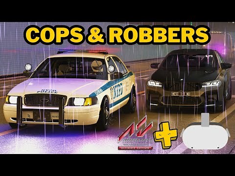 How is it like to be a Cop in Assetto Corsa - New No Hesi Server Mods with Hands Tracking VR