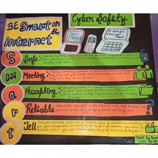 CYBER SAFETY PROJECT COMPUTER CLASS 9TH # schoolproject #studentprojects #computerproject #education