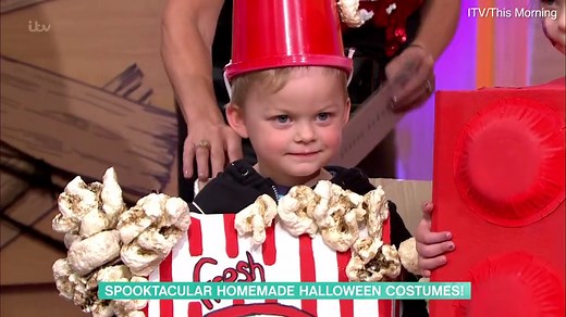 Holly Willoughby cracks up on This Morning over popcorn costume