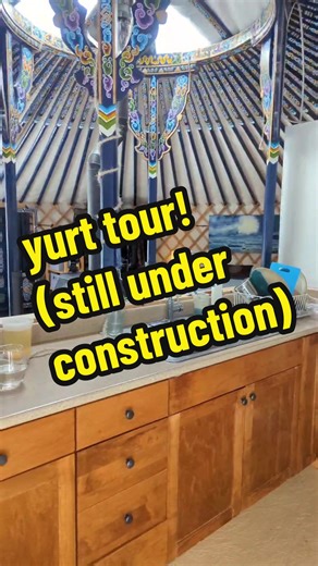YURT TOUR 🤩 It's not completely done, but good enough for a full tour! let me know what you think and make sure to follow us to see the updates! 😊 We got our yurt from @Groovy Yurts and built out the whole inside ourselves. 🙏🏼🙌🏼 #yurttour #livinginayurt #yurt #alternativeliving #offgridliving #homesweethome #alternativehome