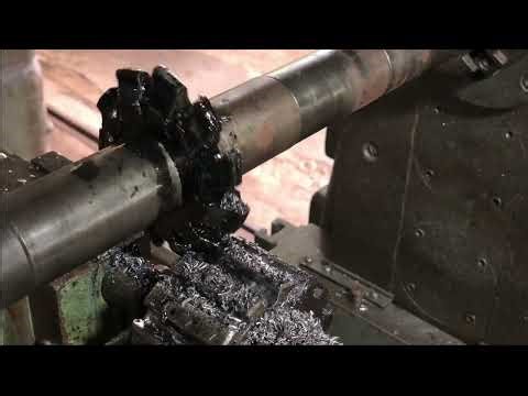 Module 6 gear teeth and splines cutting on gear shaft axle