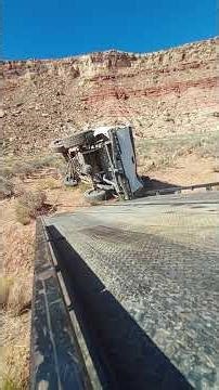 Toyota Tacoma Rollover. #slowdown #luckytobealive #buckleup #greaterzion #offroad #offroadrecovery
