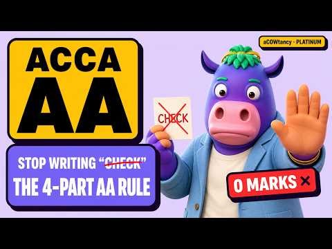 ACCA AA: Watch This To Get Full Marks on Substantive Procedures
