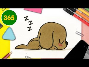 COMMENT DESSINER UN CHIEN KAWAII 🐶 comment dessiner un chiot très kawaii