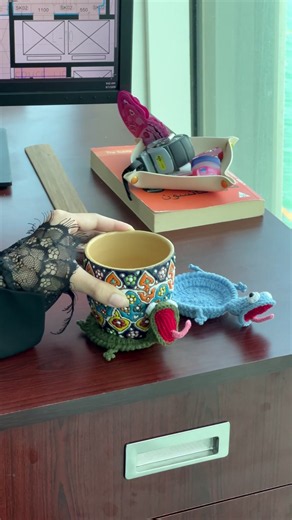 Crochet Lizard Coaster Tutorial 🦎