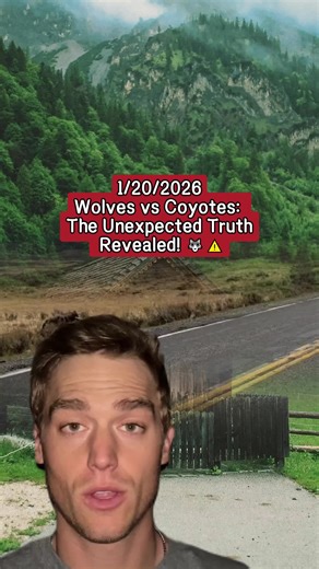 Wolves vs Coyotes: The Unexpected Truth Revealed! 🐺⚠️ #wolfpack #wildlife #dangerousanimals #naturefacts #fyp #wolves #greywolf #coyote #tiktok #dangerousanimal