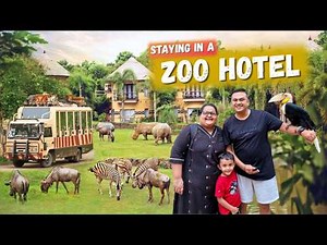 Zoo Hotel | Staying With Animals in Bali 🦓🐘 | Inside Taman Safari Jungle Lodge