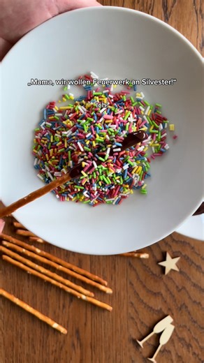 Essbare Wunderkerzen für Silvester kreativ gestalten