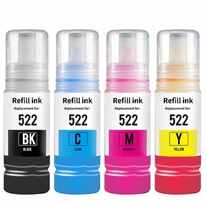 522 Ink Bottles Replacement for Ecotank 522 Epson ink ET2720 2800 2803 4700 2400 4800 4810 Printer Ink Refill(4 Pack)