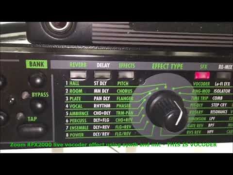 ZOOM RFX2000 - VOCODER DEMO