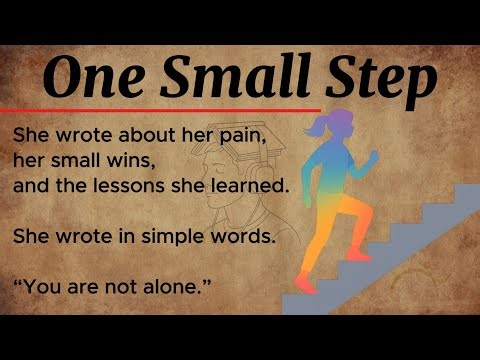 One Small Step: A Motivational Story | Level 2 English Listening and Reading Practice ✅ with Reader