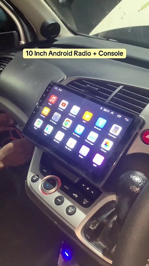 Installed 10inch Android Screen and Console💯. #carradio #androidcarplayer #xtrim #carwiring #foryoupage❤️❤️ #fyp #fyyyyyyyyyyyyyyyy #goviralvideo