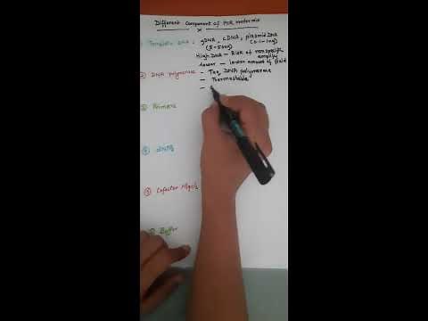 Different component of PCR master mix #biotechnology #molecular_biology