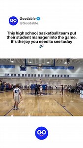 321K views · 10K reactions | Patrick McCardy has multiple sclerosis. His school's basketball team at Summit Christian Academy decided to give him a jersey and put him into the game. This is what happened. It's the best thing you'll see today. ❤️ #happy #joy #viral #fyp #love #happiness #viral #basketball #team #highlights | Goodable | Facebook