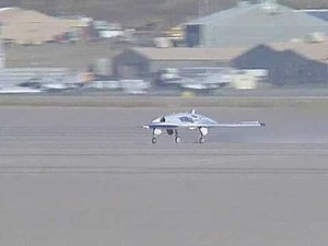 X-45A / UCAV Taking off From Edwards Air Force Base