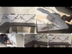 How to install kitchen countertop tiles in the kitchen