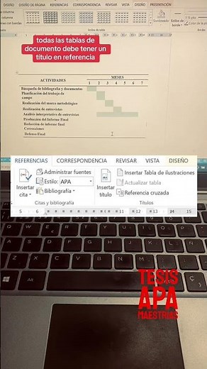 Como configurar una tabla en Normas Apa 7ma edición