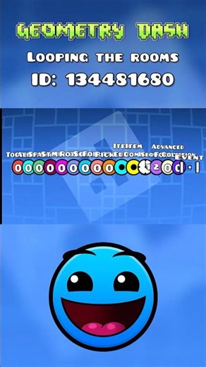 Looping The Rooms in Geometry Dash #geometrydash