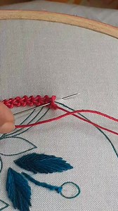 How to palestrina stitch for beginners #reelsviralシfb #basicembroideryabc #craft #needlework | Basic Embroidery ABC
