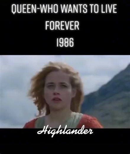 Who Want To Live Forever, colonna sonora del film HIGHLANDER. #queen #queenband #highlander #soundtrack #whowanttoliveforever #cristopherlambert