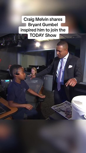 8-year-old Jameson from KIPP Star asked @Craig Melvin who inspired him to join the #TODAYShow, and Craig shared that watching #BryantGumbel co-anchor with @Katie Couric before he went to school every day inspired him to become a #Journalist, too.