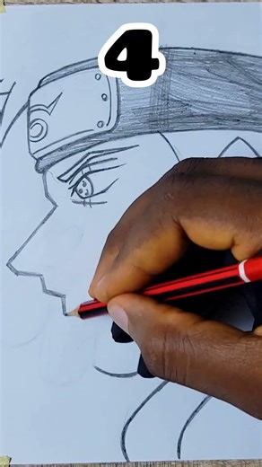 Guess Kakashi's Real Face 🤔 #drawing #art #shorts #artist