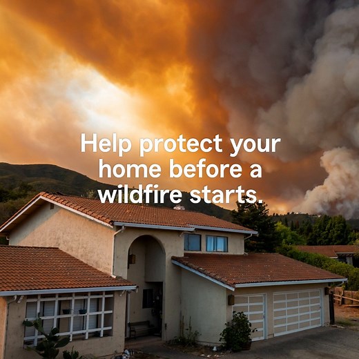 State Farm on Instagram: "One of the biggest threats to homes in a #wildfire is flammable material around the home igniting. Take these actions to help reduce your risk."