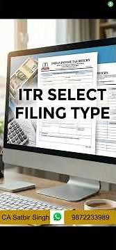 ITR SELECT FILING TYPE #itr #itrfiling #incometax