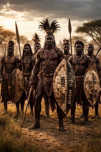 African Tribal warriors short