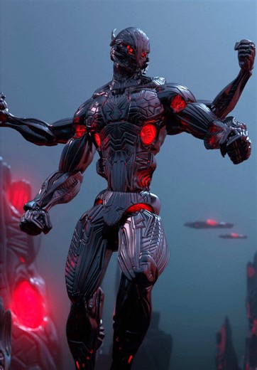 bro has his own city Ultron once again in blender 3D. This time I used the new body model I made last month and then made sure to use more straight lines that form into realistic looking pieces. I also went on to make the background look extremely vast and not close up like I usually do. #ultron #robot #blender3d #b3d #3d