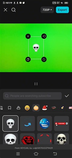 how to add moving skull #skull #capcut #tutorial
