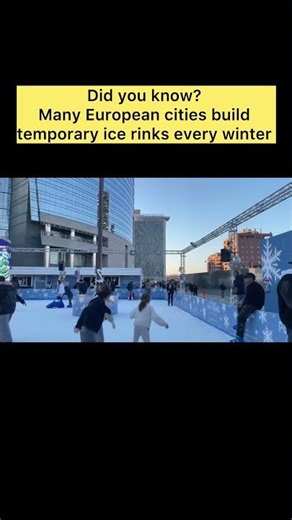 temporary ice rinks #winterspecial #europe