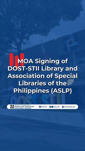WATCH: The DOST-Science and Technology Information Institute Library continues its partnership with the Association of Special Libraries of the Philippines (ASLP) in providing free webinars and trainings to foster the expertise of professional librarians in the country. #dostSTII #doststiilibrary #OneDOST4U #ScienceForThePeople | DOST-Science and Technology Information Institute