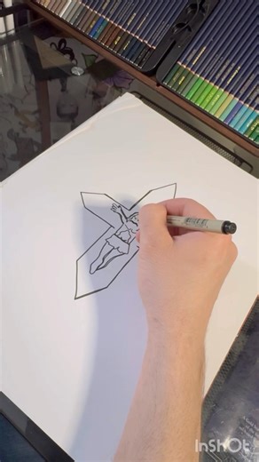 Crucifix Drawing Artwork.