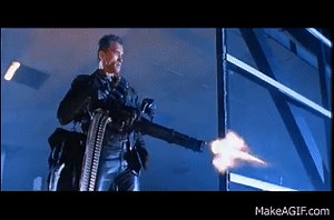 TERMINATOR 2 MiniGun on Make a GIF