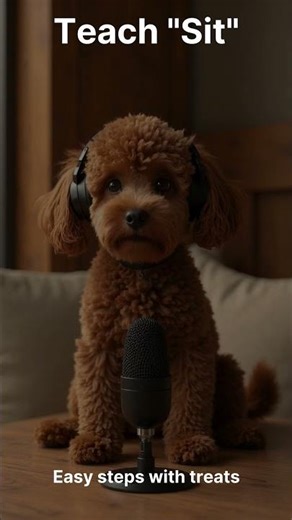 How to Teach Your Dog to Sit — Explained by a Talking Poodle 🐶🎙️