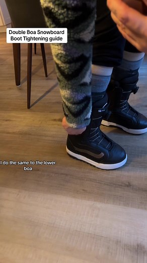 How to tighten double boa boots without over tigthening! Don’t tighten so tight your feet lose curculation! If your need to over tighten to prevent heel lift then its either time for new boots or time to see a boot fitter about ankle grabbing foam ‼️‼️