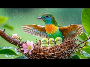 Peaceful Birds and Rain to Calm Your Mind 🐦🌧️ Deep Emotional Healing and Gentle Stress Relief 🌿