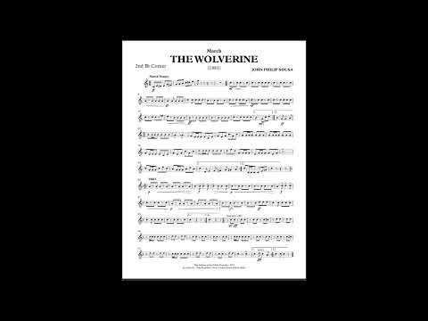 The Wolverine March - 2ND Bb CORNET by John Philip Sousa