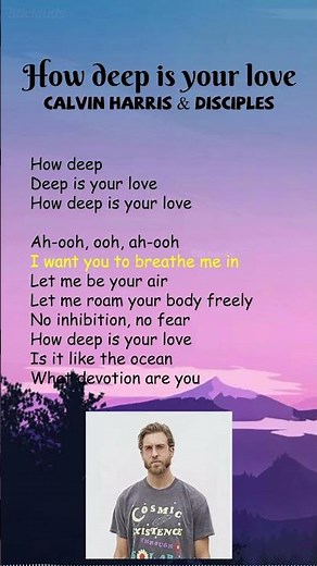Calvin Harris & Disciples - How Deep Is Your Love (Lyrics) #shorts