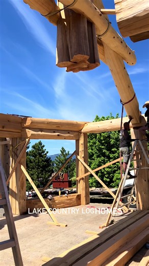 Each log and timber home is Handcrafted at our British Columbia building facility using premium Western Red Cedar. Once the crafting, peeling, chiseling, and joinery are complete, every log is individually labeled and systematically loaded onto transport trailers or shipping containers for global delivery. Western Red Cedar is selected for its dimensional stability, natural resistance to decay and insects, lightweight strength, and excellent thermal performance—making it ideal for handcrafted lo