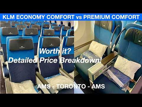 KLM Economy Comfort vs Premium Comfort | KLM 787-10 Toronto-Amsterdam | KLM Premium Economy