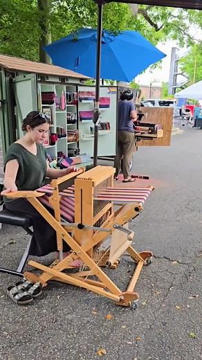 Schacht Baby Wolf Loom Weaving | Mesmerizing Artisan Fiber Work