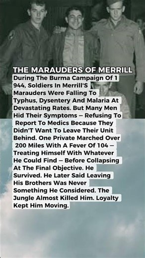 He Marched 1,000 Miles Through Jungle With Typhus. He Never Told His Doctor. #ww2 #forgottenheroes